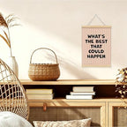Inspirational What's the Best That Could Happen Framed Poster Wall Decor - Image 3