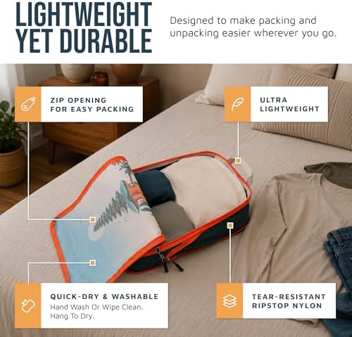 TRIPPED Travel Gear Large Compression Packing Cubes 7-Piece Set - Image 3