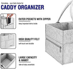 Baby Diaper Caddy Organizer, Portable Baby Essentials Storage Basket Bin - Image 2