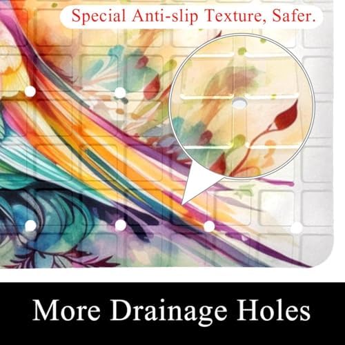 Non Slip Shower Mat Bathtub Mat 15.1x26.8 Inch, Quick Dry Bath Mat - Image 2