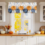 Vandarllin Fall Thanksgiving Kitchen Curtains Valances - Image 2