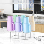Water Bottle Drying Rack Reusable Bottle Rack Dryer Kitchen Stand Holder Metal - Image 2