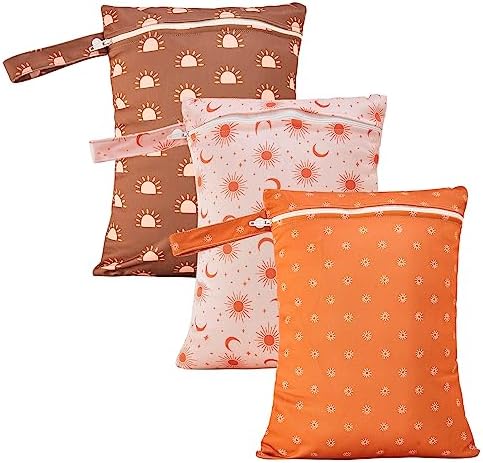 Happy Flute 3 Set Wet Bag Storage Bag Waterproof Washable by Unknown