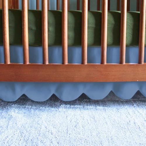 100% Microfiber Scalloped Crib Skirt 28"x 52" by Unknown