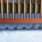 100% Microfiber Scalloped Crib Skirt 28"x 52" by Unknown