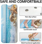 LNOND Summer Beach Bathtub Mat Non Slip, 40 X 16 Inch Tub Mat - Image 6