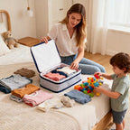 Seersucker Packing Cubes, 3 Pack Blank - Image 4