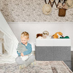 INDRESSME 122L Large Toy Storage Box, Lid & Dividers - Image 3