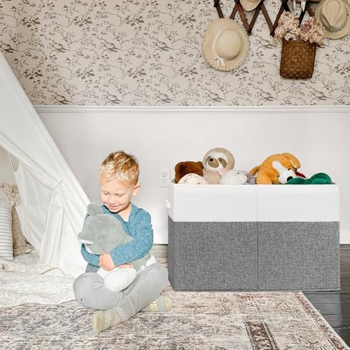 INDRESSME 122L Large Toy Storage Box, Lid & Dividers - Image 3