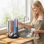 niffgaff Bottle Drying Rack – Ceramic Base Bottle Organizer - Image 2