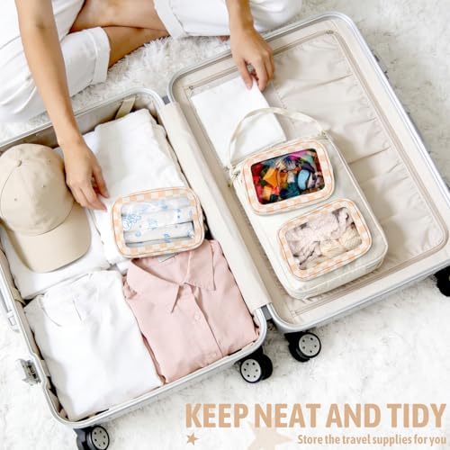 YOPCDJ 3PCS Clear Toiletry Bag, TSA Approved Travel Makeup Pouch - Image 5