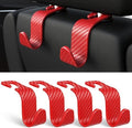 4-Pack Car Headrest Hooks Holds 55lbs Seat Storage Organizer by Amooca