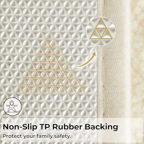 GRANNY SAYS Cream Bathroom Rugs Set 2 Piece, Soft Microfiber Bath Mats - Image 5