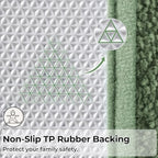 GRANNY SAYS Green Bathroom Rugs Set 2 Piece, Non Slip Microfiber Bath Mats - Image 6