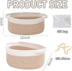 JMvicyroam Small Woven Basket, Empty Gift Basket - Image 2