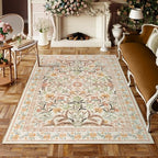 Lahome 5x7 Fall Floral Nursery Rug, Boho Fall Washable Rugs by Lahome