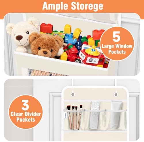 Over The Door Organizer Storage Large Capacity Hanging Bedroom Storage - Image 4