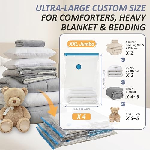 4 XXL Jumbo Vacuum Storage Bags - Image 3