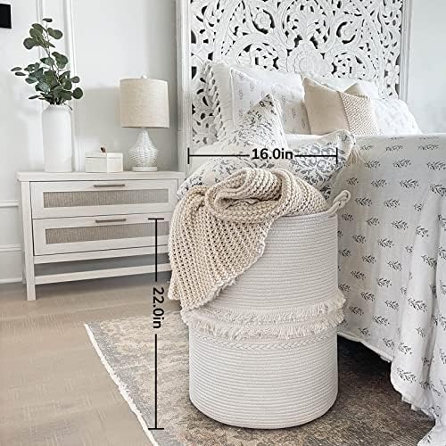 CherryNow 70L Woven Rope Laundry Basket - Image 4