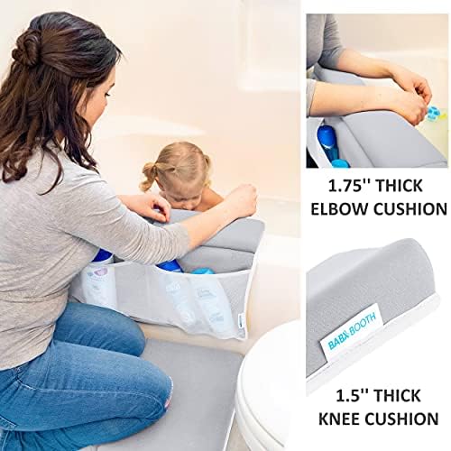 Bath Kneeler and Elbow Rest Pad, 1.75 inch Extra Thick Baby Bath Kneeling Mat - Image 5