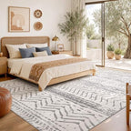 Nakagishi Area Rugs 9x12 Living Room: Washable Boho Large Neutral Modern Soft - Image 6