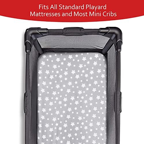 Pack and Play Sheets, Mini Crib Sheets, Stretchy Playard Fitted Sheet - Image 3