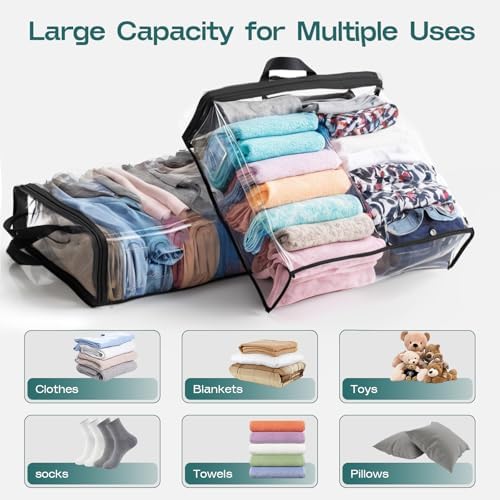 Hopack Under Bed Storage Bags Organizer, 22L Clear Storage Bags, Bags Organizer - Image 3
