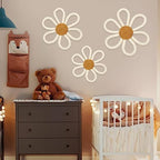 Barydat 6 Pcs Boho Nursery Decor Daisy Flower White - Image 3
