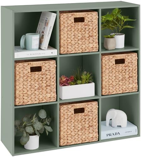 Best Choice Products Kids Bookcase 9-Cube Storage Organizer, 13.5in Shelf by BestChoiceProducts