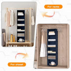 Hanging Closet Organizer 6-Shelf, Oxford Fabric Wardrobe Storage - Image 5