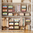 X-cosrack 3-Tier Hanging Closet Organizer, Laundry Room Organization | Space - Image 2