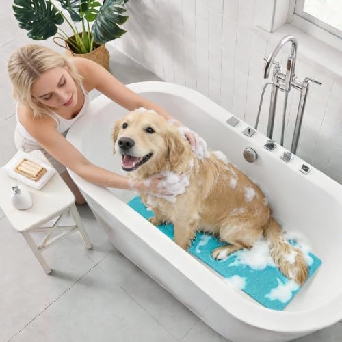 Asvin Soft Textured Bath, Tub Mat, 47x16 Inch, Phthalate Free, Non Slip Comfort - Image 6