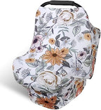 Rquite 4-in-1 Baby Car Seat Canopy, Stretchy Nursing Breastfeeding Cover by Rquite