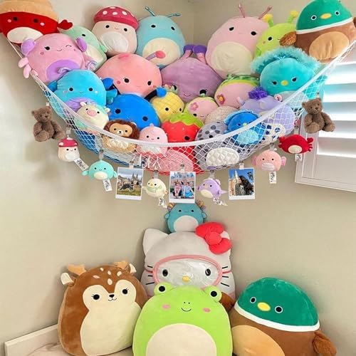 Kangaroo Stuffed Animal Storage Hammock, Corner Hanging Toy Organizer - Image 2