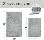 BOANKODU Bathroom Rugs Sets 2 Piece, Extra Soft Chenille Bath Mat Absorbent - Image 3