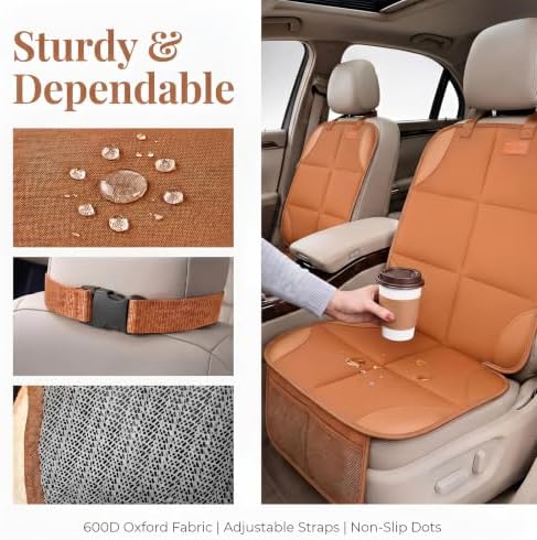 SMART ELF Car Seat Protector 2-Pack, Thick Padding Cushion - Image 5