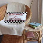 Black White Racing Baby Boy Nursery Decor 12x20 Pillow Cover - Image 4