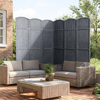JOSTYLE Outdoor Privacy Screen 6-Panel Folding Room Divider Space Partition - Image 7