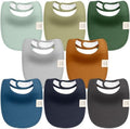 KeaBabies 8-Pack Baby Bibs for Drooling and Teething by KeaBabies