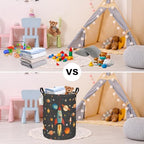 Space rocket Storage Bin Foldable Nursery Basket - Image 6