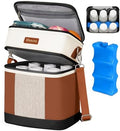 Mancro Breast milk Cooler Travel Bag Fits 6 Bottles Up to 9 Ounces by Mancro