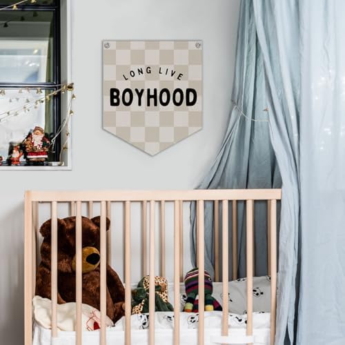 Lacama Long Live Boyhood Banner Boys Room Decor, Boy Nursery Decor - Image 2