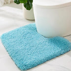 ILANGO Toilet Rugs U Shaped 22" × 24", Soft Absorbent Microfiber Bath Rugs by ILANGO