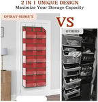 Over The Door Organizer 5 Tiers Extra Large Behind Door Storage of 10 - Image 5