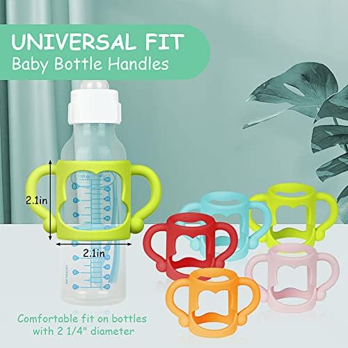 Aolso Silicone Baby Bottle Handles, Easy Grip Handles to Hold Baby Bottle - Image 2