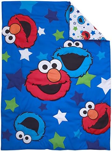 Sesame Street Awesome Buds Elmo/Cookie Monster 4 Piece Toddler Bed Set - Image 2