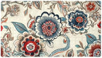 Shower Mat Non Slip 26.8 x 15.1 Inches, Paisley Florals Bathtub Mat Shower by Anna+Cowper