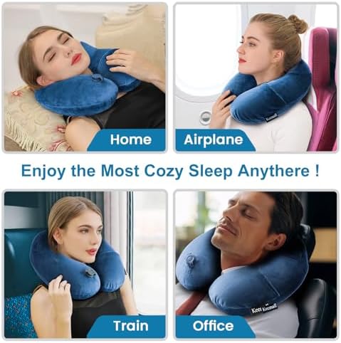 Keemall Inflatable Travel Neck Pillow - Image 5