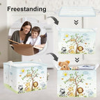 Clastyle 36L Large Safari Animal Tree Baby Basket Giraffe Lion Elephant Toy - Image 3