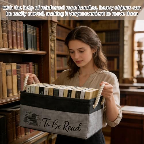 TBR Book Storage Basket Bin - Image 4